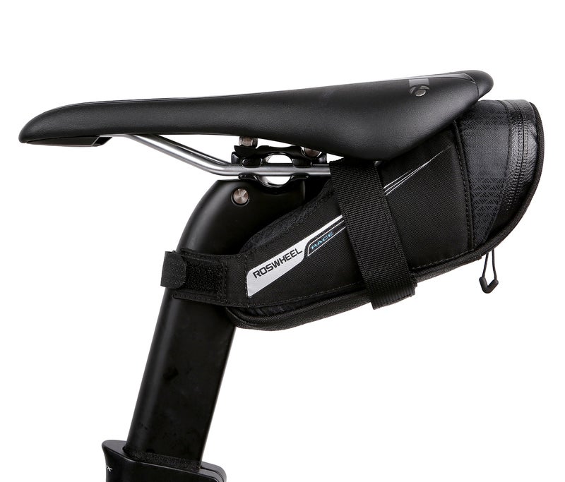 Roswheel Race Series 131432 Ultralight Bike Saddle Bag Bicycle Under Seat Pouch Cycling Wedge Pack for Road Bike, 0.6 Liter Capacity - Image 1